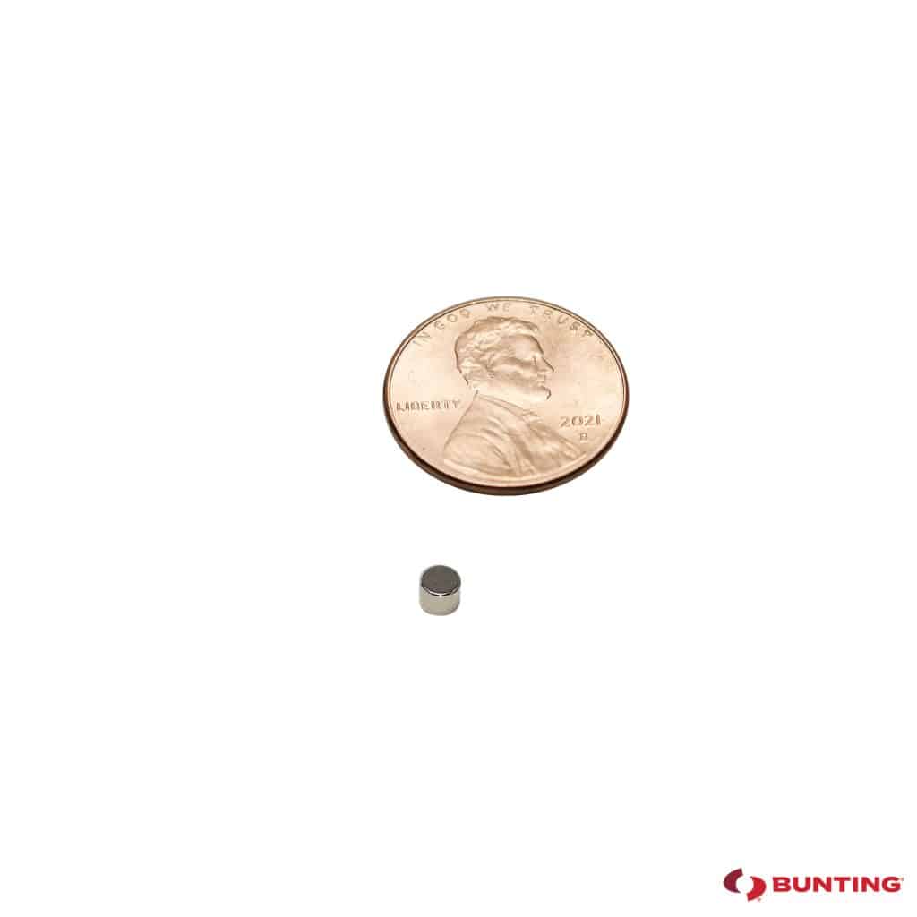 Neodymium Disc Magnets, N52, Plated