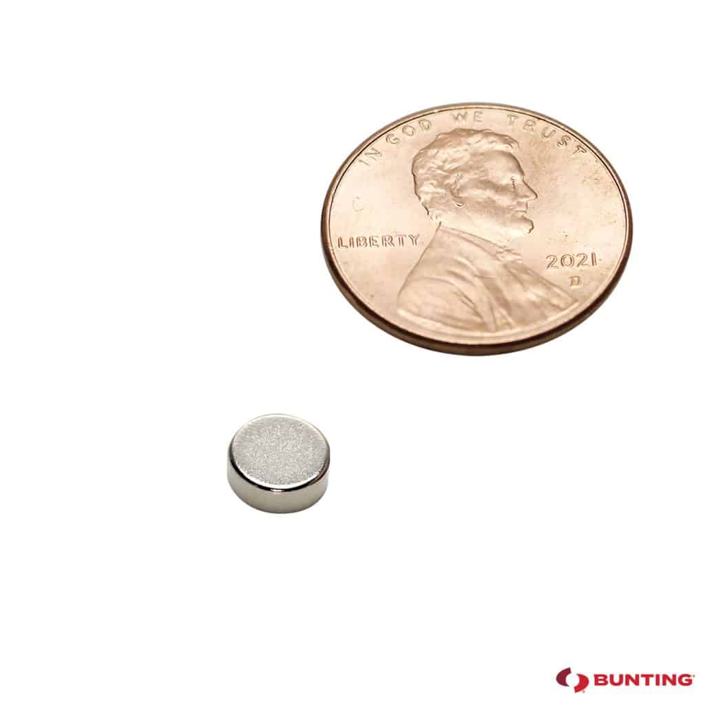 Neodymium Disc Magnets, N52, Plated