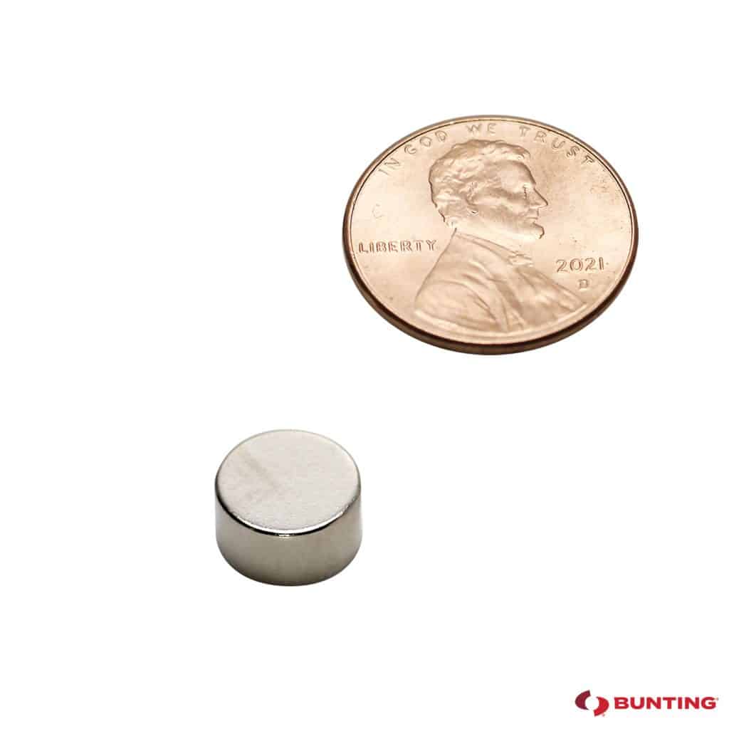 Neodymium Disc Magnets, N52, Plated