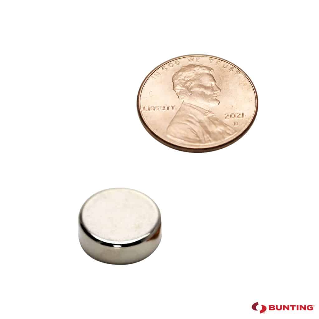Neodymium Disc Magnets, N52, Plated