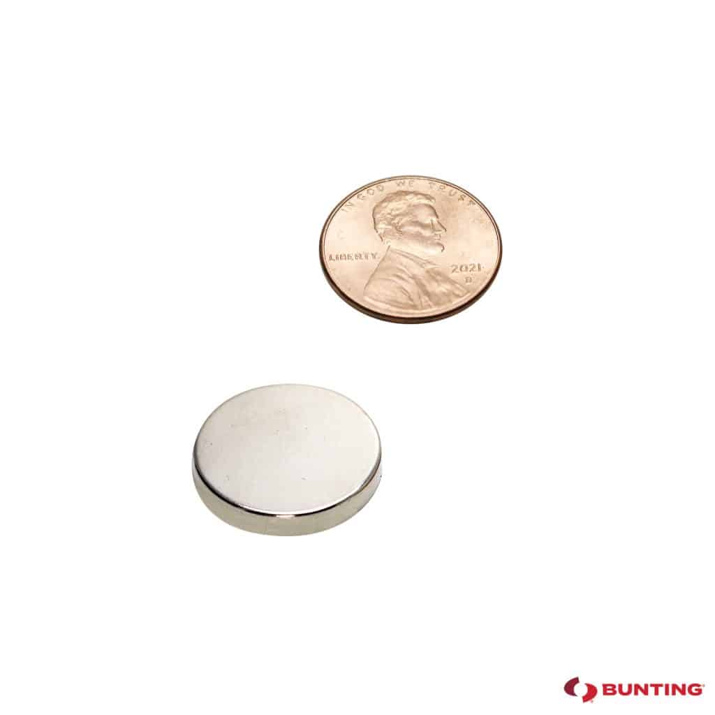 Neodymium Disc Magnets, N52, Plated